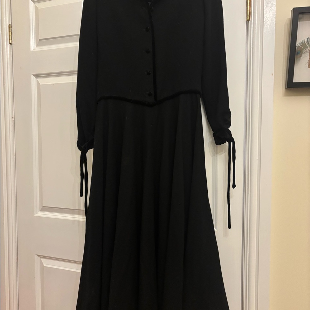 Valentino Black Long Sleeve Dress